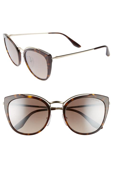 prada 54mm gradient lens sunglasses|Prada Woman Sunglasses Black Frame, Grey Gradient Lenses, .